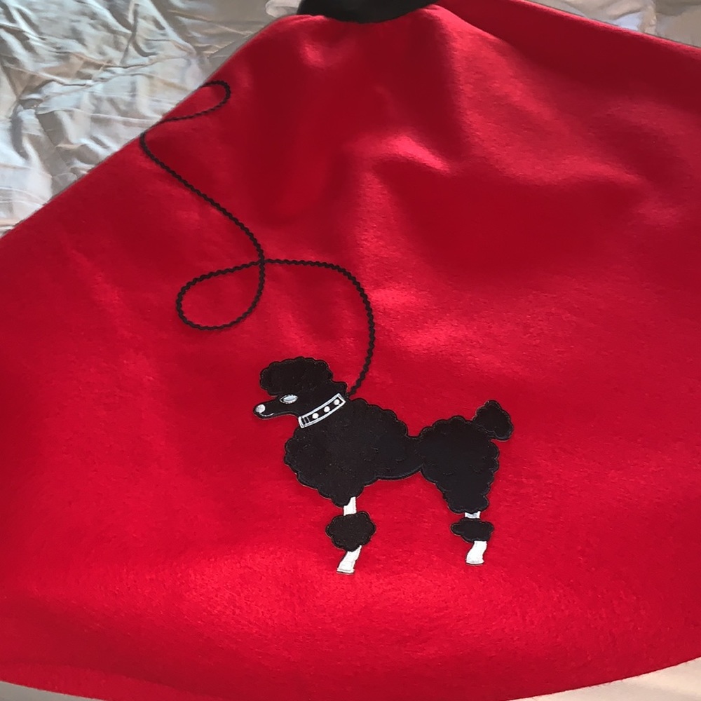 Halloween 50s poodle skirt outfit